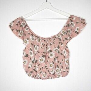 SHOW ME YOUR MUMU Darla Cropped Daisy Top 